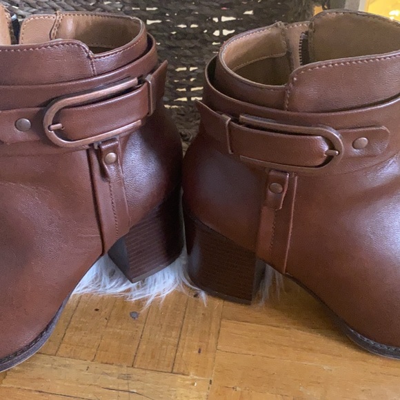 Brown boots ankle boots leather for women - Picture 7 of 11